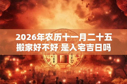 2026年农历十一月二十五搬家好不好 是入宅吉日吗 2026年农历十一月二十五搬家好不好 是入宅吉日吗