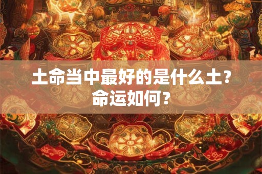 土命当中最好的是什么土?命运如何? 土命当中最好的是什么土?命运如何?
