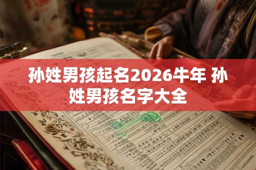 孙姓男孩起名2026牛年 孙姓男孩名字大全 孙姓男孩起名2026牛年 孙姓男孩名字大全