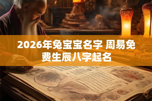 2026年兔宝宝名字 周易免费生辰八字起名 2026年兔宝宝名字 周易免费生辰八字起名