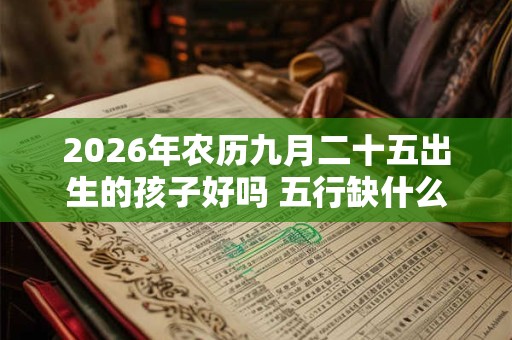 2026年农历九月二十五出生的孩子好吗 五行缺什么
