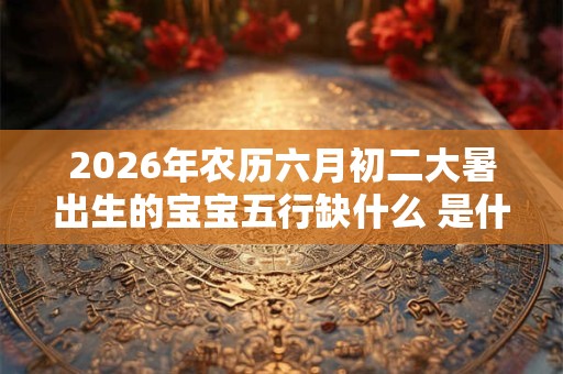 2026年农历六月初二大暑出生的宝宝五行缺什么 是什么命