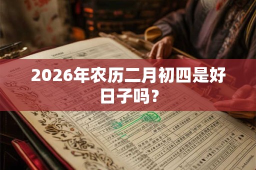 2026年农历二月初四是好日子吗? 2026年农历二月初四是好日子吗?