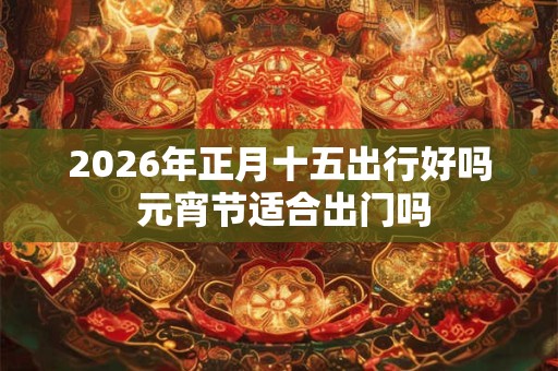 2026年正月十五出行好吗 元宵节适合出门吗 2026年正月十五出行好吗 元宵节适合出门吗
