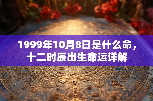 1999年10月8日是什么命,十二时辰出生命运详解 1999年10月8日是什么命,十二时辰出生命运详解