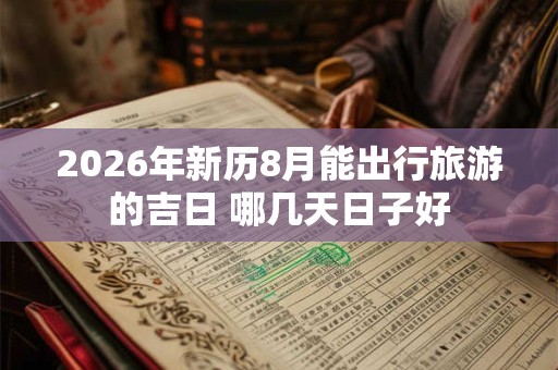 2026年新历8月能出行旅游的吉日 哪几天日子好