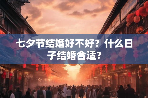 七夕节结婚好不好？什么日子结婚合适？