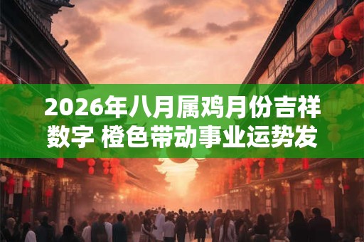2026年八月属鸡月份吉祥数字 橙色带动事业运势发展 2026年八月属鸡月份吉祥数字 橙色带动事业运势发展