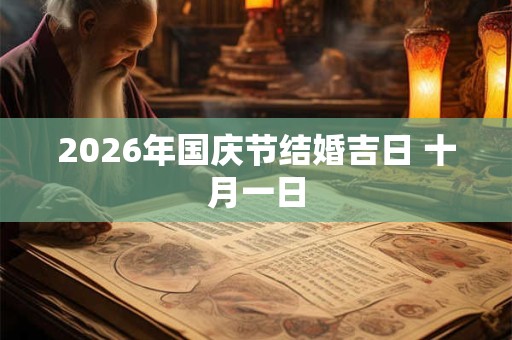 2026年国庆节结婚吉日 十月一日 2026年国庆节结婚吉日 十月一日