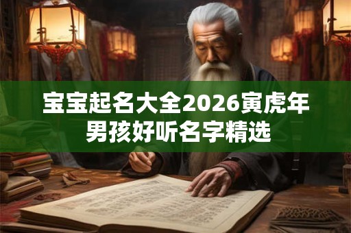 宝宝起名大全2026寅虎年 男孩好听名字精选