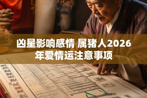 凶星影响感情 属猪人2026年爱情运注意事项