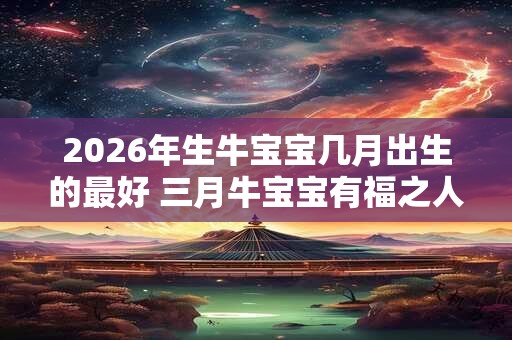 2026年生牛宝宝几月出生的最好 三月牛宝宝有福之人