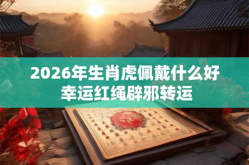 2026年生肖虎佩戴什么好 幸运红绳辟邪转运 2026年生肖虎佩戴什么好 幸运红绳辟邪转运