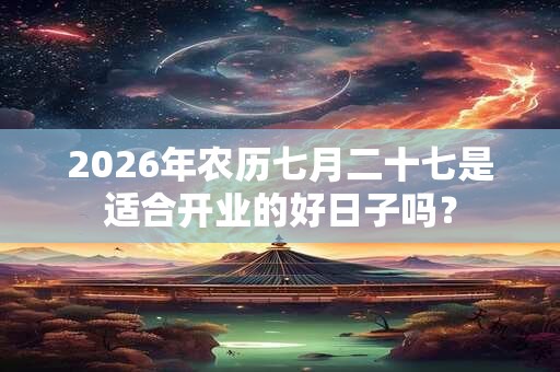 2026年农历七月二十七是适合开业的好日子吗? 2026年农历七月二十七是适合开业的好日子吗?