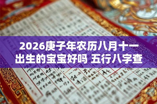 2026庚子年农历八月十一出生的宝宝好吗 五行八字查询