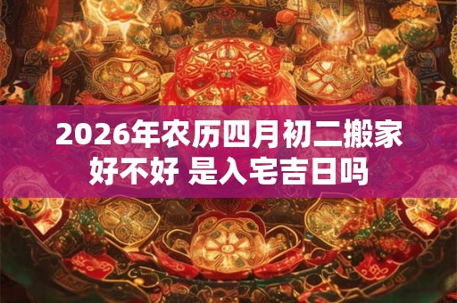 2026年农历四月初二搬家好不好 是入宅吉日吗 2026年农历四月初二搬家好不好 是入宅吉日吗