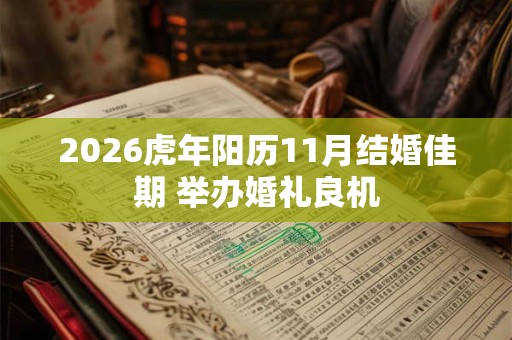 2026虎年阳历11月结婚佳期 举办婚礼良机