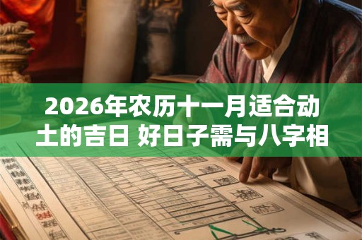 2026年农历十一月适合动土的吉日 好日子需与八字相合 2026年农历十一月适合动土的吉日 好日子需与八字相合