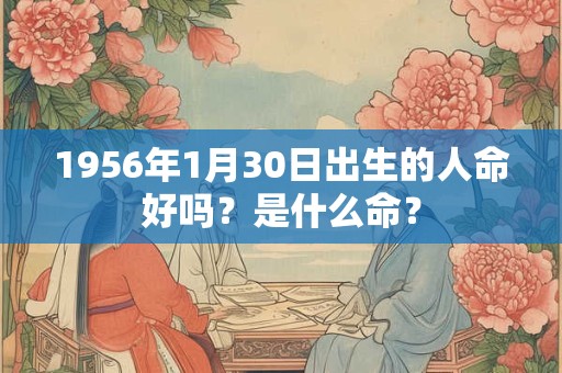 1956年1月30日出生的人命好吗？是什么命？