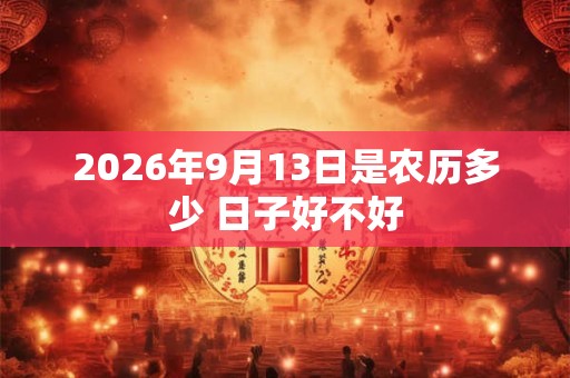 2026年9月13日是农历多少 日子好不好 2026年9月13日是农历多少 日子好不好