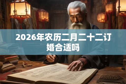 2026年农历二月二十二订婚合适吗 2026年农历二月二十二订婚合适吗