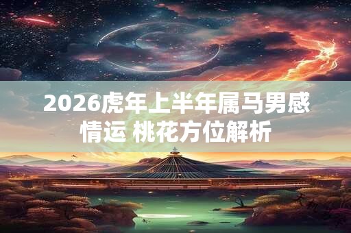 2026虎年上半年属马男感情运 桃花方位解析