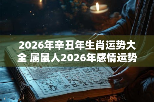 2026年辛丑年生肖运势大全 属鼠人2026年感情运势如何