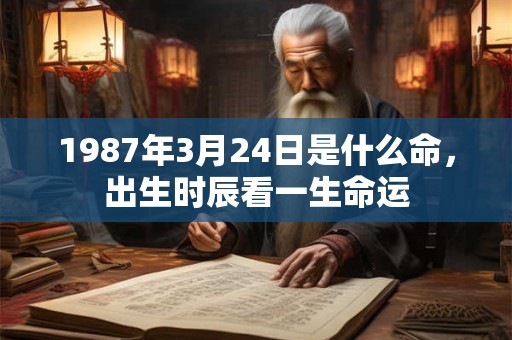 1987年3月24日是什么命,出生时辰看一生命运 1987年3月24日是什么命,出生时辰看一生命运