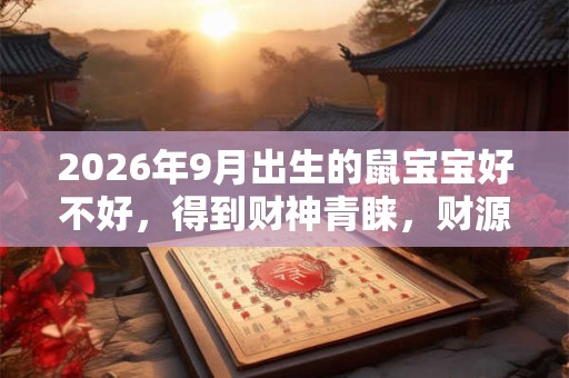 2026年9月出生的鼠宝宝好不好,得到财神青睐,财源丰厚 2026年9月出生的鼠宝宝好不好,得到财神青睐,财源丰厚