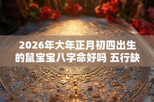 2026年大年正月初四出生的鼠宝宝八字命好吗 五行缺什么 2026年大年正月初四出生的鼠宝宝八字命好吗 五行缺什么