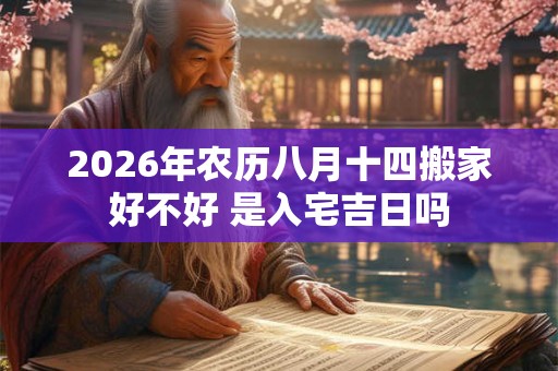 2026年农历八月十四搬家好不好 是入宅吉日吗 2026年农历八月十四搬家好不好 是入宅吉日吗