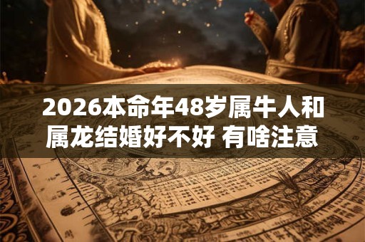 2026本命年48岁属牛人和属龙结婚好不好 有啥注意事项