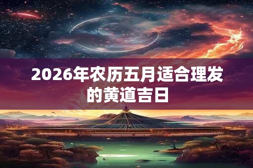 2026年农历五月适合理发的黄道吉日