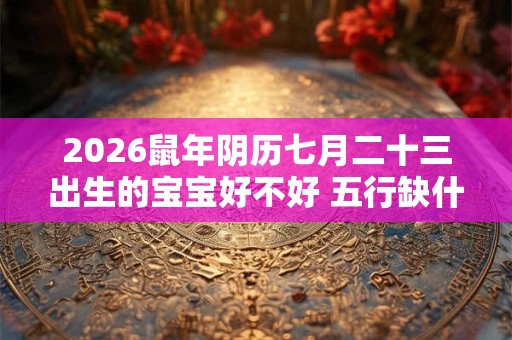 2026鼠年阴历七月二十三出生的宝宝好不好 五行缺什么 2026鼠年阴历七月二十三出生的宝宝好不好 五行缺什么