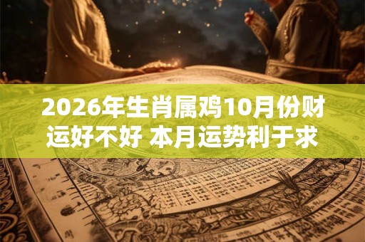 2026年生肖属鸡10月份财运好不好 本月运势利于求财 2026年生肖属鸡10月份财运好不好 本月运势利于求财