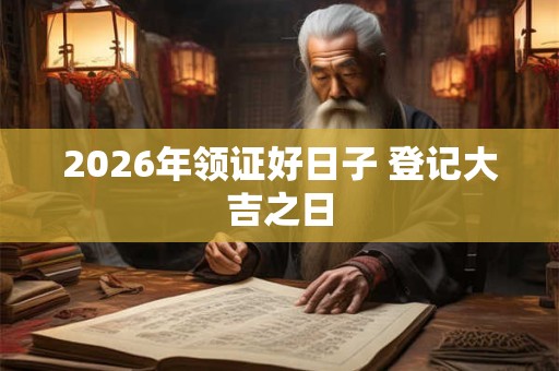 2026年领证好日子 登记大吉之日