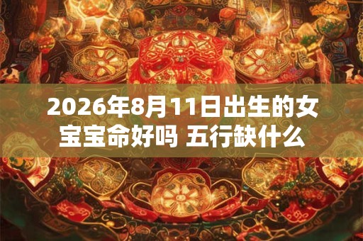 2026年8月11日出生的女宝宝命好吗 五行缺什么