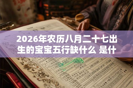 2026年农历八月二十七出生的宝宝五行缺什么 是什么命 2026年农历八月二十七出生的宝宝五行缺什么 是什么命