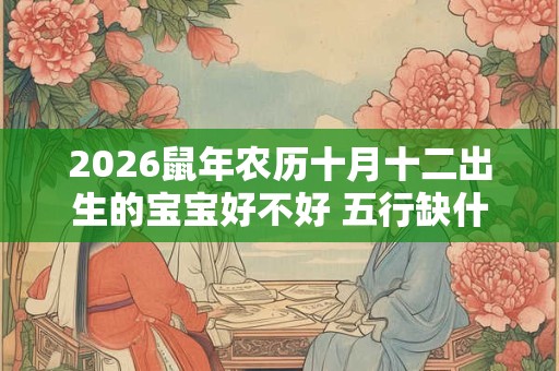 2026鼠年农历十月十二出生的宝宝好不好 五行缺什么 2026鼠年农历十月十二出生的宝宝好不好 五行缺什么