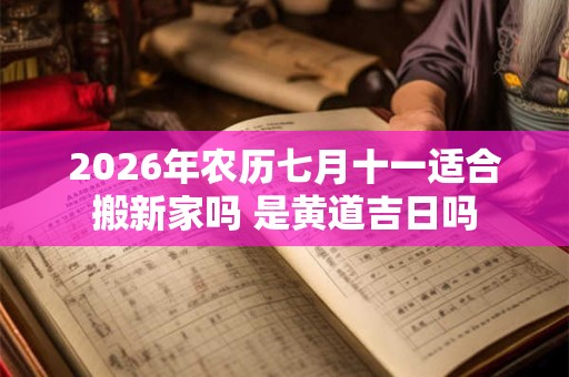 2026年农历七月十一适合搬新家吗 是黄道吉日吗