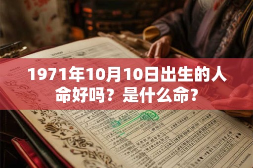 1971年10月10日出生的人命好吗?是什么命? 1971年10月10日出生的人命好吗?是什么命?