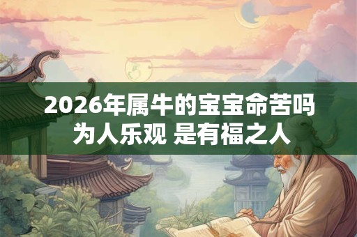 2026年属牛的宝宝命苦吗 为人乐观 是有福之人 2026年属牛的宝宝命苦吗 为人乐观 是有福之人