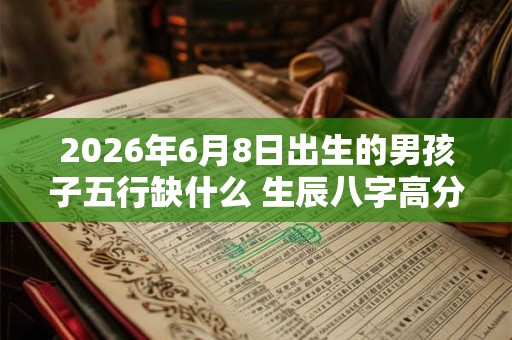 2026年6月8日出生的男孩子五行缺什么 生辰八字高分取名