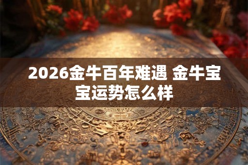 2026金牛百年难遇 金牛宝宝运势怎么样 2026金牛百年难遇 金牛宝宝运势怎么样