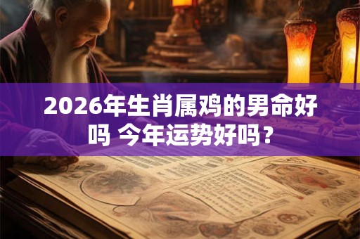 2026年生肖属鸡的男命好吗 今年运势好吗? 2026年生肖属鸡的男命好吗 今年运势好吗?
