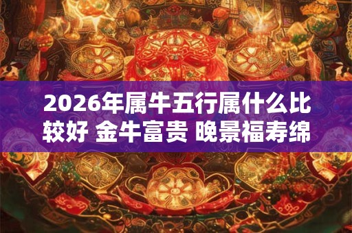 2026年属牛五行属什么比较好 金牛富贵 晚景福寿绵长