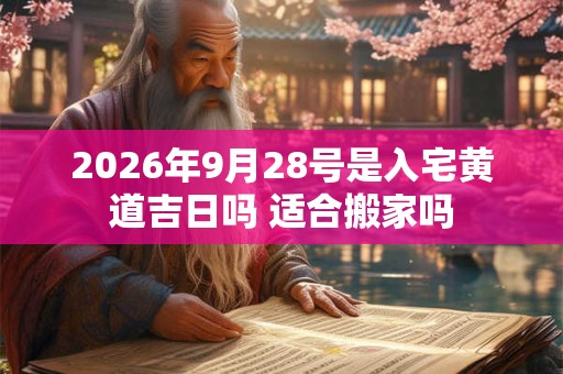 2026年9月28号是入宅黄道吉日吗 适合搬家吗 2026年9月28号是入宅黄道吉日吗 适合搬家吗