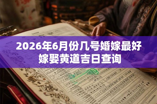 2026年6月份几号婚嫁最好 嫁娶黄道吉日查询 2026年6月份几号婚嫁最好 嫁娶黄道吉日查询