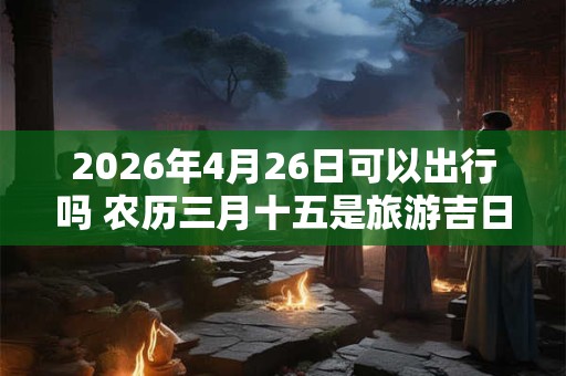2026年4月26日可以出行吗 农历三月十五是旅游吉日吗 2026年4月26日可以出行吗 农历三月十五是旅游吉日吗