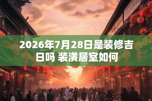2026年7月28日是装修吉日吗 装潢居室如何 2026年7月28日是装修吉日吗 装潢居室如何